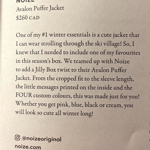 Noize puffer jacket from jilly box size M - Picture 4 of 4